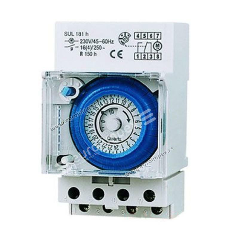 TAJMER MEHANICKI 24h - UKLOPNI SAT MONTAŽA NA ŠINU SUL181 R150h 450436 50138