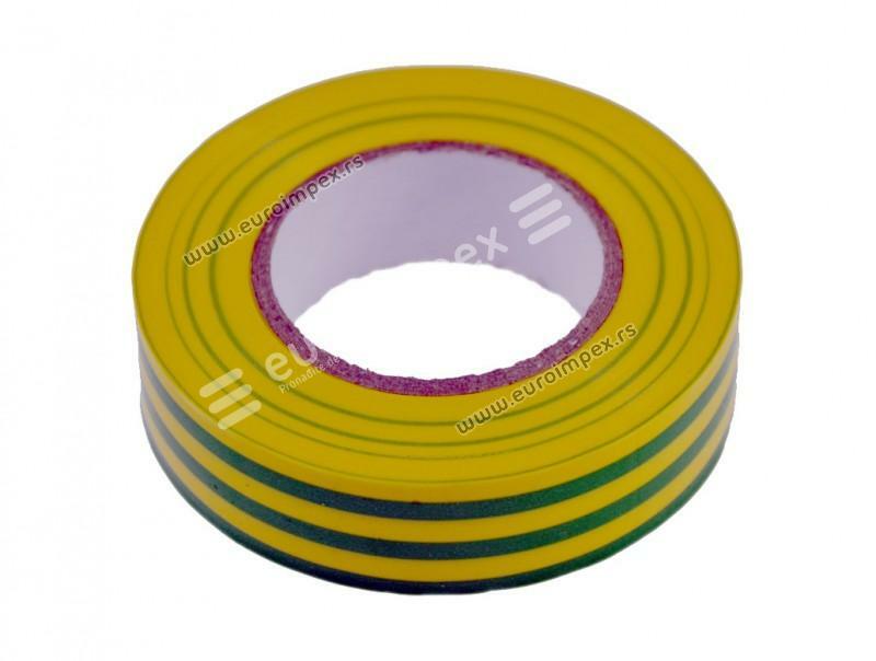 PVC IZOLIR TRAKA 20m ŽUTO-ZELENA 450194 Biton