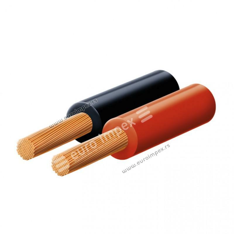 KLS-0,75 KABL ZA ZVUCNIKE 2x0,75mm2 crveno-crni EL0061