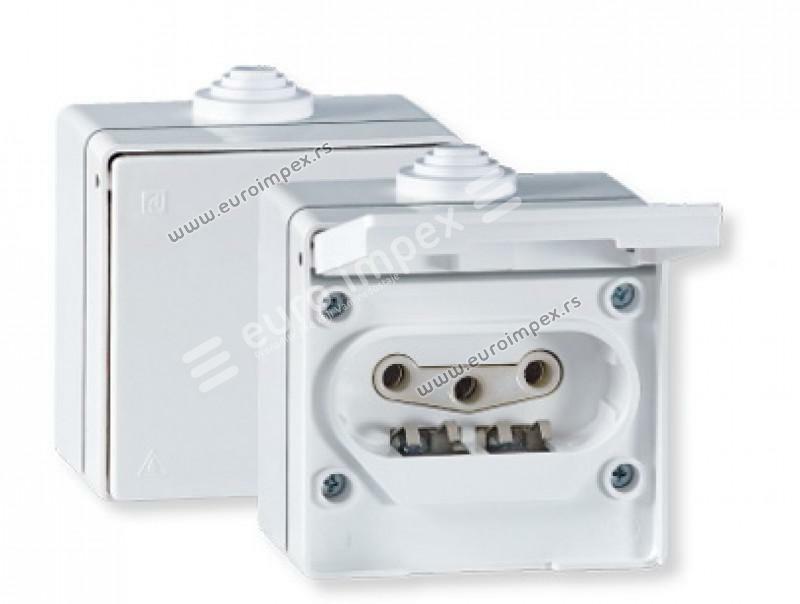 Prikljucnica tropolna OG IP54 16A porcelan 203 Aling