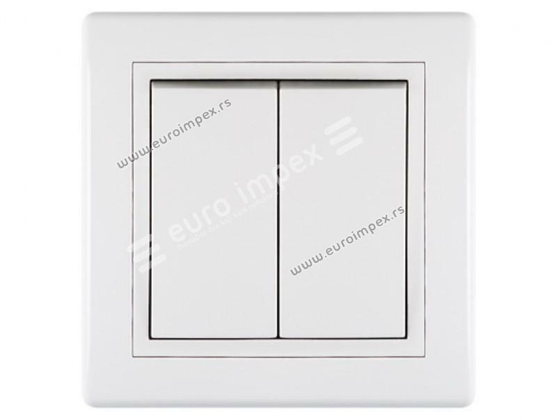 Sklopka serijska 10A 250V bela 606.000 Aling Prestige Line