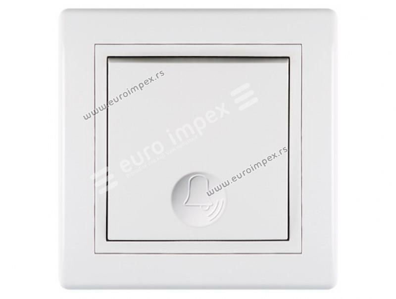 Taster zvona bez indikacije 10A~ bela 610.000 Aling Prestige Line