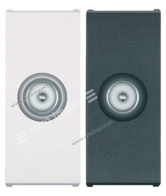 Prikljucnica antenska TV za individualne sist. IEC M 9,5mm/F 1M bela 6621.0 Aling Mode