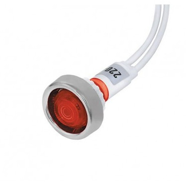 SIGNALNA SIJALICA fi10 SA KABLOM CRVENA 450469