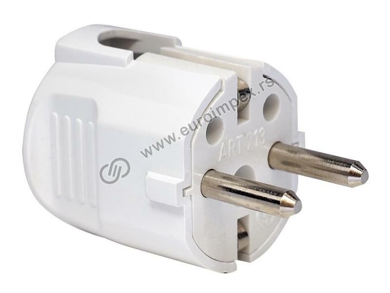 UTIKAČ DVOPOLNI SA UZEMLJENJEM L IZVEDBA 213 NOPAL