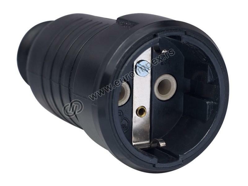 DVOPOLNA PRENOSNA PRIKLJUČNICA PORCELAN SA PVC PLAŠTOM 232 NOPAL