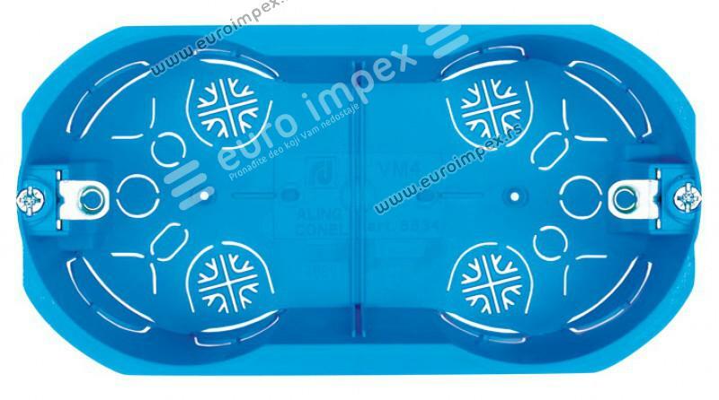 Montažna kutija za šuplji zid-gips četvorostuka PLAVA VM4 6534 Aling