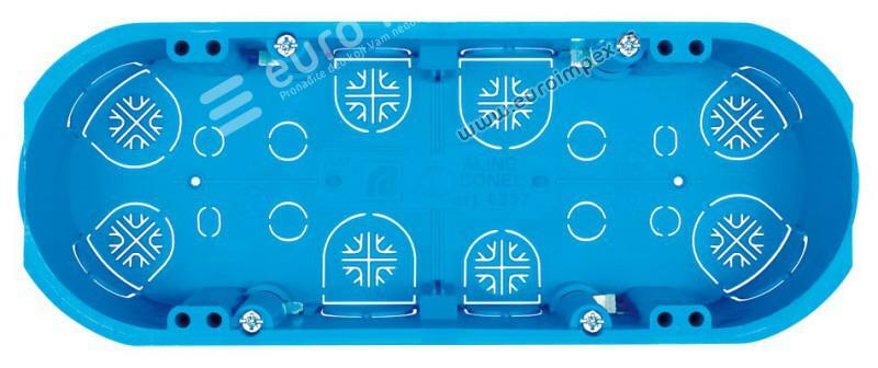 Montažna kutija za šuplji zid-gips sedmostruka PLAVA VM7 6537 Aling Mode