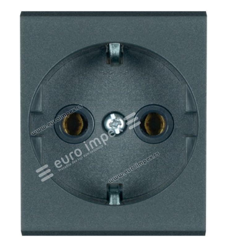 Prikljucnica dvopolna 16A 2M plast. Antracit 651.A Aling Mode