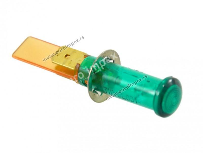 SIGNALNA SIJALICA SA NATICNIM KONTAKTOM fi9mm ZELENA