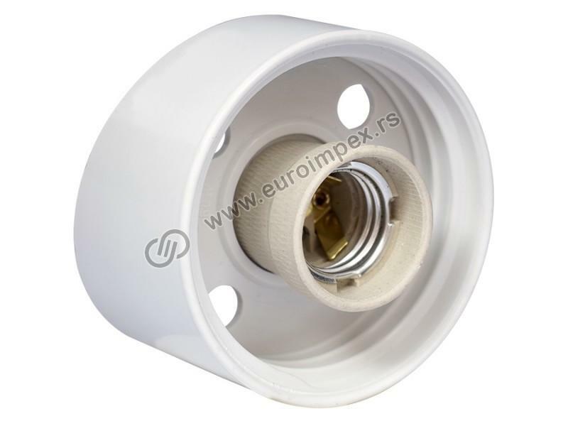 POSTOLJE SVETILJKE SA PORCELANSKIM GRLOM E27 - KOSA 127K NOPAL