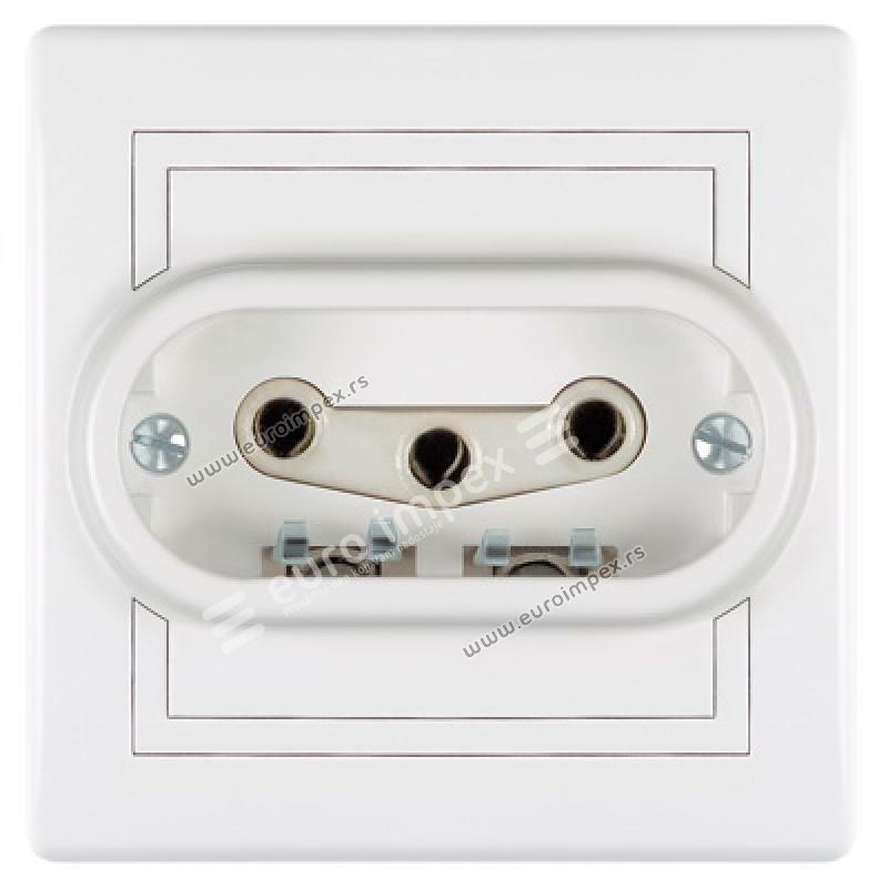 Tropolna prikljucnica 16A 440V~ sa mont. kutijom fi70 602.000 Aling Prestige Line