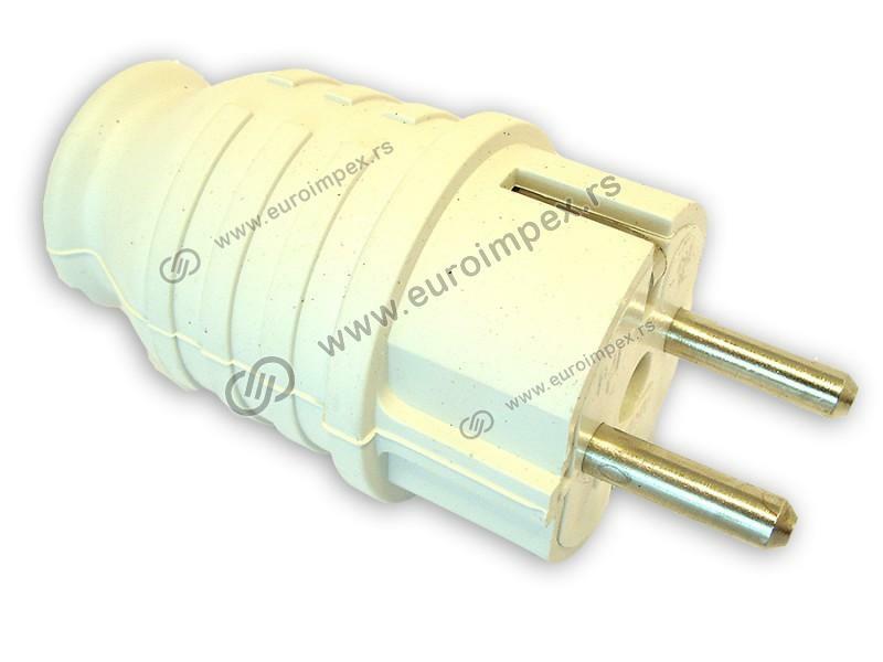 DVOPOLNI UTIKAČ SA PVC PLAŠTOM BELI 214B NOPAL