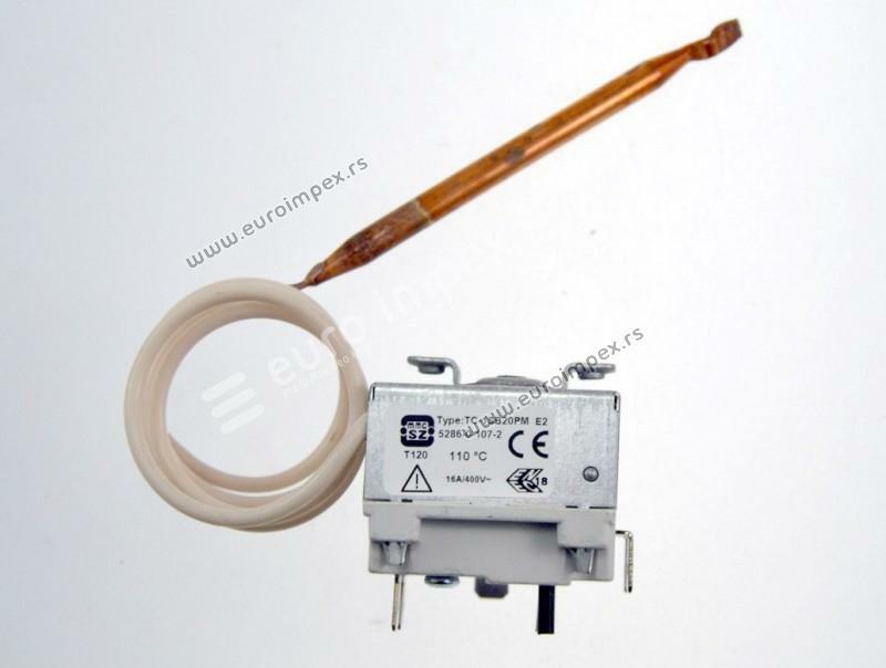 TERMOSTAT BOJLERA ZAŠTITNI DO 110C 107-2 MM G 120124