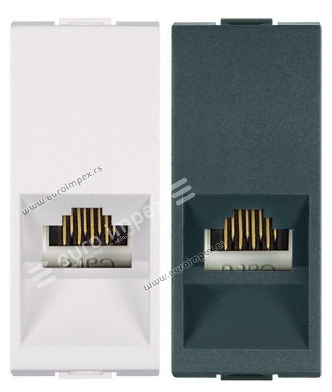 Prikljucnica komunikacijska RJ 45 8/8 Cat 5e 1M bela 664.0 Aling Mode