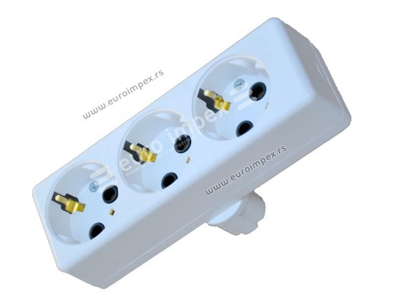 TROFAZNO MONOFAZNI RAZVODNIK VERTIKALNI 3x16A TE 0228