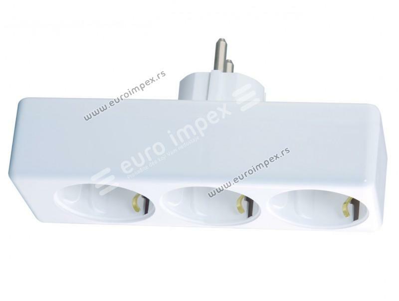 TROSTRUKI T-RAZVODNIK BELI TE 0129