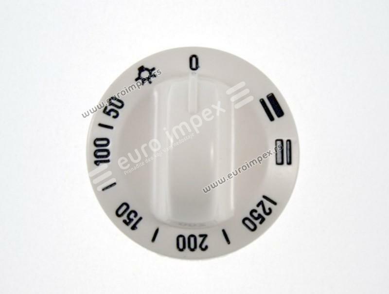 DUGME ŠTEDNJAKA BAKELITNO ZA RERNU 0-250C STEPENAR BELO DP010