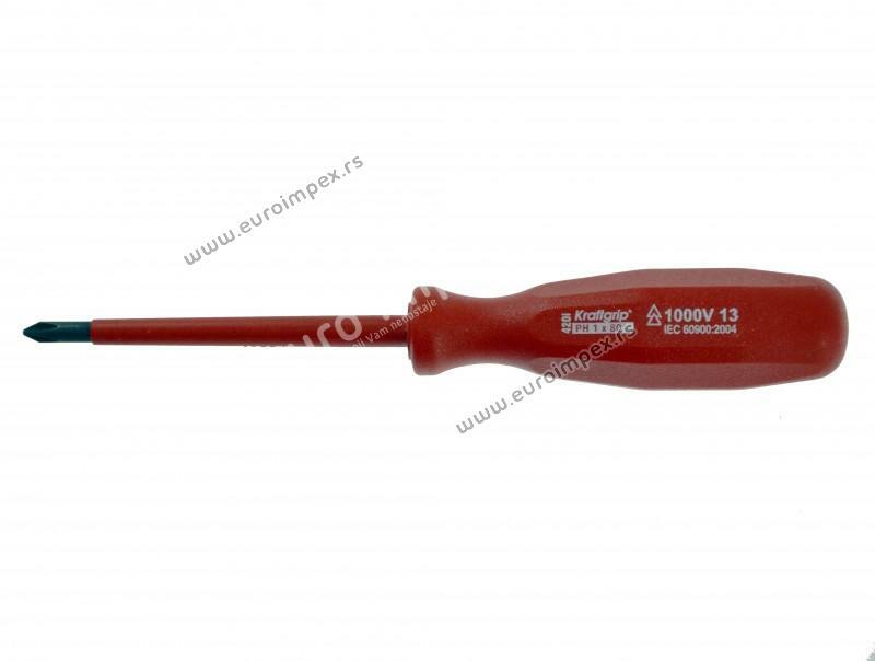 ODVIJAC 420I CRVENI 1000V KRSTASTI PH 1x80 KRAFTGRIP
