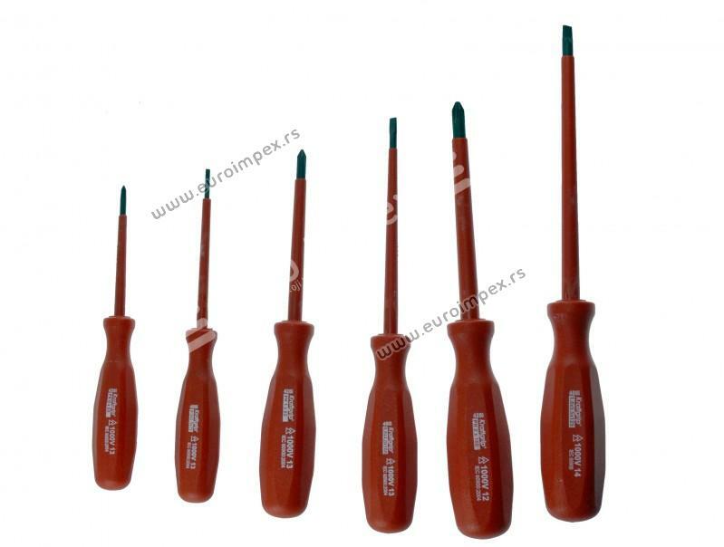 SET ODVIJACA 6 KOM. 400I CRVENI 1000V KUTIJA KRAFTGRIP