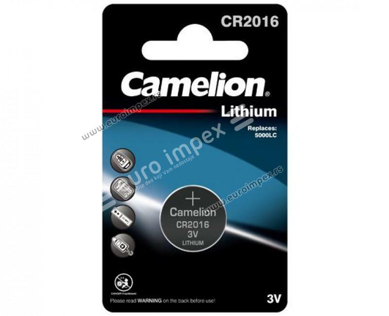 CR2016 LITIJUMSKA BATERIJA 2016 dugmasta 3V CA13001016 Camelion
