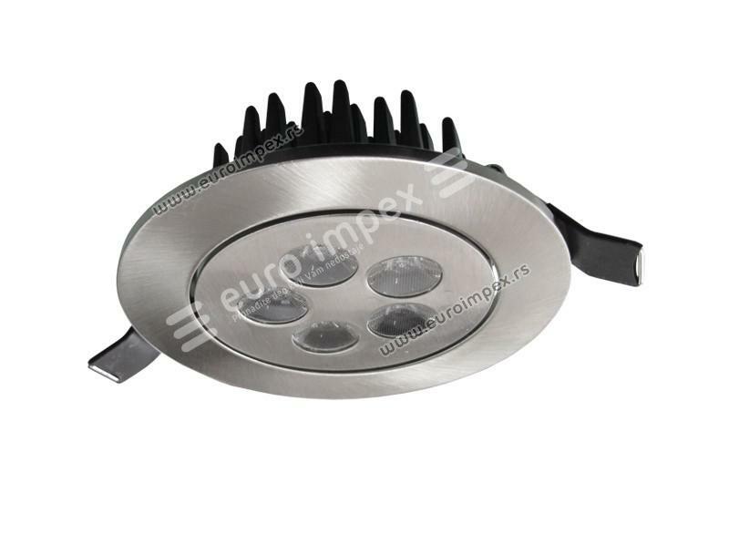 LED SVETILJKA UGRADNA 2006 5X1W OKRUGLA MAT CHROME 6500K 34.2289