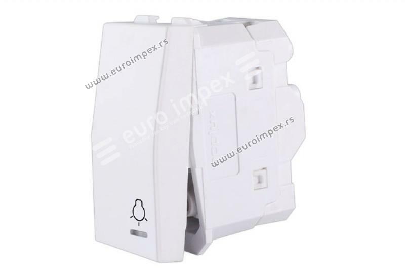 730301.2 Sklopka jednopolna 10AX 250V sa indikatorom za SVETLO 1M Signal BELA Nopal Lux Interio