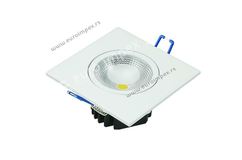LED ROZETNA 5W UGRADNA 6500K BELA KVADRATNA BD02-10530 