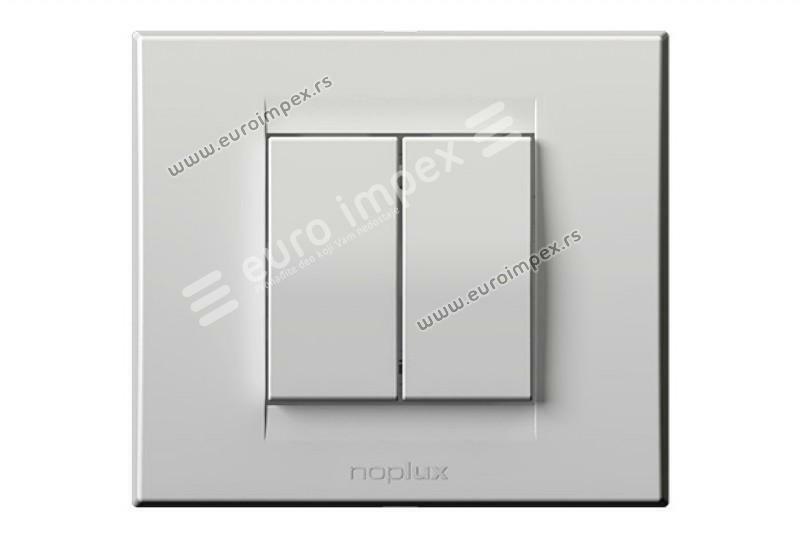 831211.2 Serijska sklopka 10AX 250V~Signal BELA Nopal Lux Primera