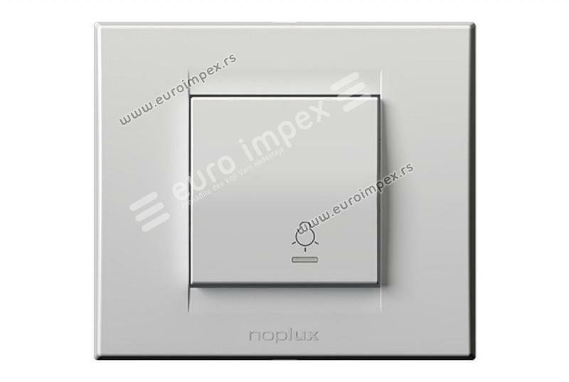 832611.2 Taster sklopka za svetlo sa lokatorom 10AX 250V~ Signal BELA Nopal Lux Primera
