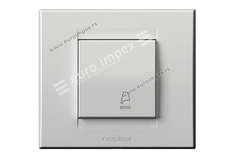 832511.2 Taster sklopka za zvono sa lokatorom 10AX 250V~ Signal BELA Nopal Lux Primera