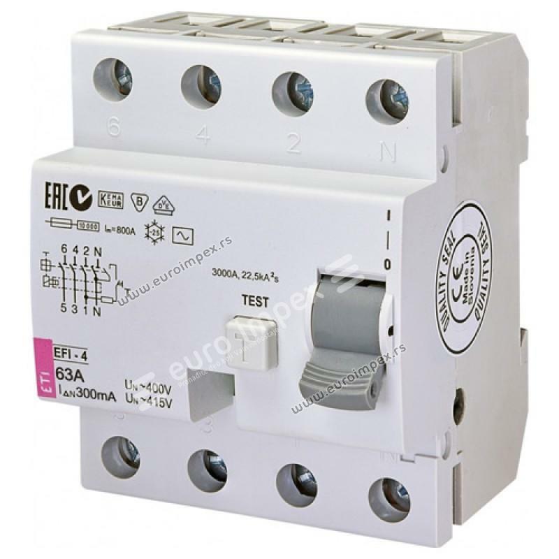 FID SKLOPKA EFI-4 63A/300mA (63/0,3) ETI