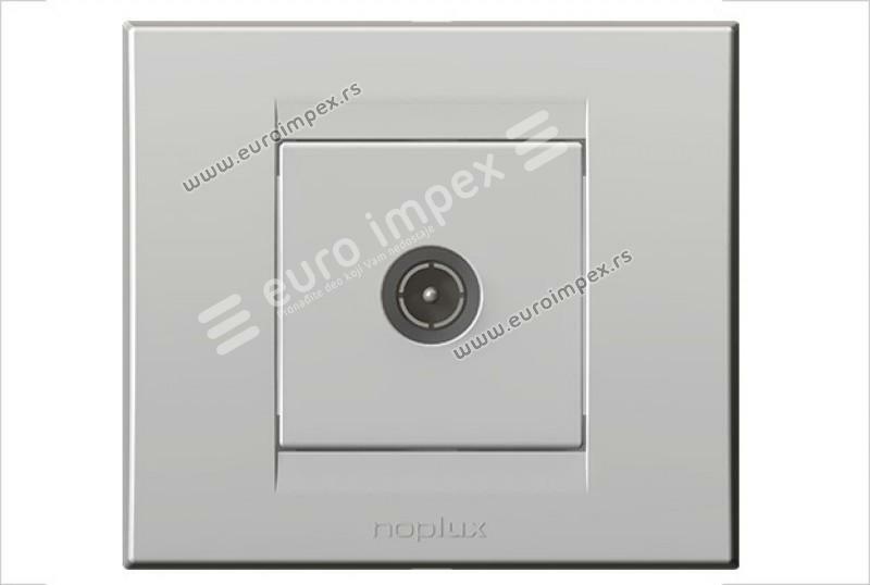 848311.2 Koaksijalna antenska TV  prikljuenica individualna PAL/F 0dB Signal bela Nopal Lux Primera