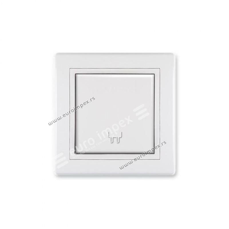 Prikljucnica dvopolna sa poklopcem 16A 250V~ sa porcelanskim jezgrom  BELA 603.000 Aling Prestige Line