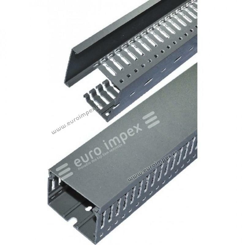 PVC KANALICA 40x40x2000mm PERFORIRANA - SLICOVANA 120370-11 Eraplast