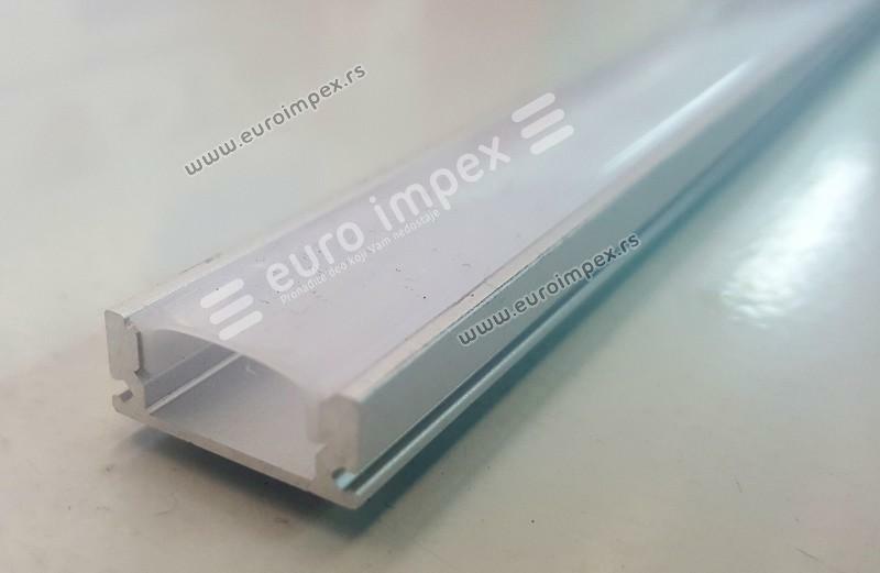 LED PROFIL NADGRADNI ALUMINIJUMSKI SA MAT DIFUZOROM 2000x17,4x7mm AL-509/2 BY39-00123