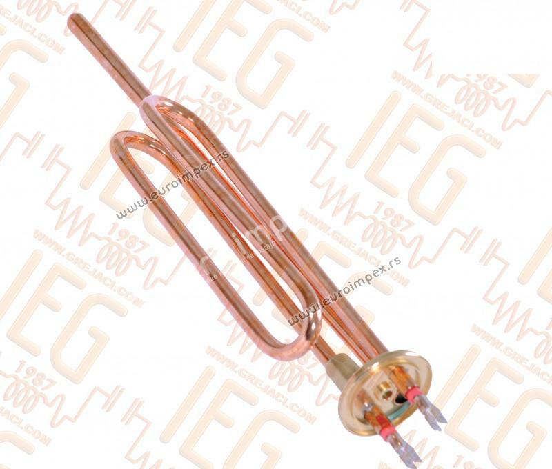 GREJAC ZA BOJLER 2000W TERMORAD LIKO PRODUZENI fii8,1 Cu MUSKE BUKSNE SA NOSACEM ANODE M8 sonda fi10/fi9 l=290mm IEGB159