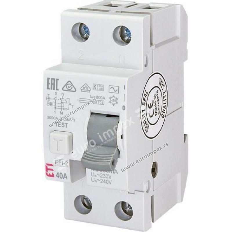 FID SKLOPKA MONOFAZNA EFI-2 40A/500mA (40/0,5) ETI
