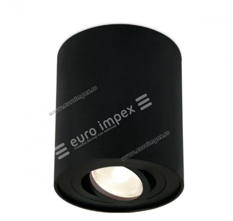 BH04-00301 GAMA-S-SR PLAFONSKA SVETILJKA CRNA GU10 VALJKASTA