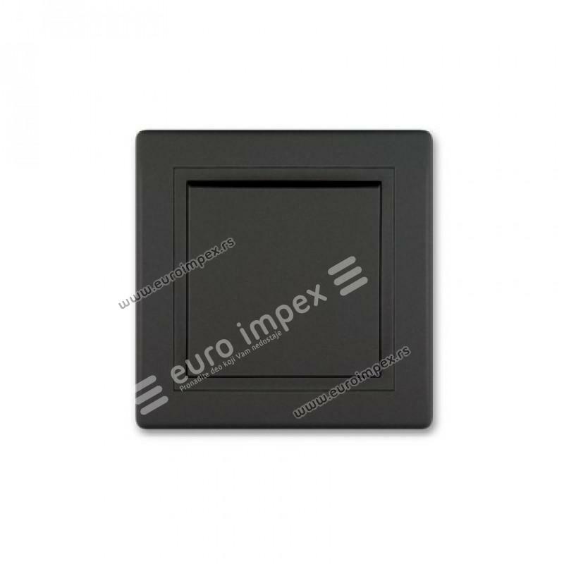 Sklopka jednopolna 10A 250V CRNA SOFT TOUCH 605.E1E1 Aling Prestige Line