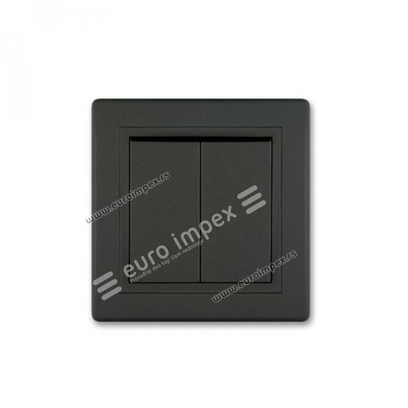 Sklopka serijska CRNA SOFT TOUCH 606.E1E1 Aling Prestige line