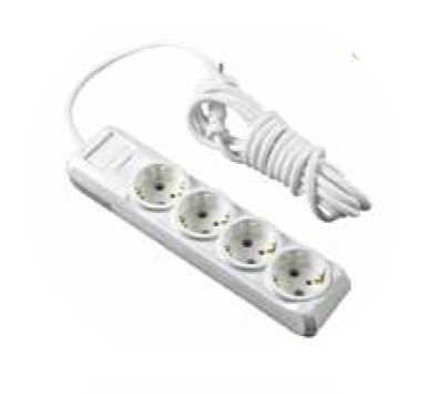 PRODUŽNI KABL 4 MESTA 5m PP/J 3X1,5mm2 467 ELID