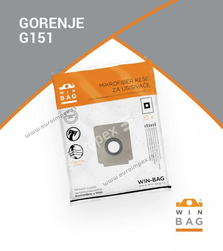 KESA ZA USISIVAC OD MIKROFIBERA Gorenje GB1/VC1411CXW/1611CMBK/VC1615CXR model G151 8606109072348