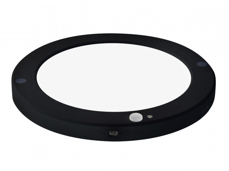 LED PLAFONJERA SA SENZOROM 18W CRNA 3CCT tri boje svetla 3000/4000/6500K MARTHA-PRO 18 016-060-1018