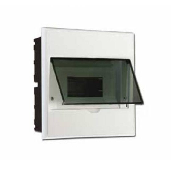 Razvodna tabla 8 za ugradnju U ZID MUT-8, za 8 modula, transparentna vrata 05.65.81 Metalka 