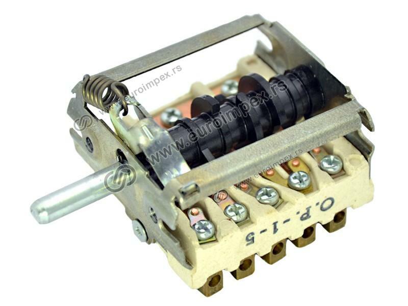 PREKIDAČ ZA ŠTEDNJAK -ZA RERNU 4+0 (5 POLOŽAJA) KERAMIČKI ARTHUR MARTIN