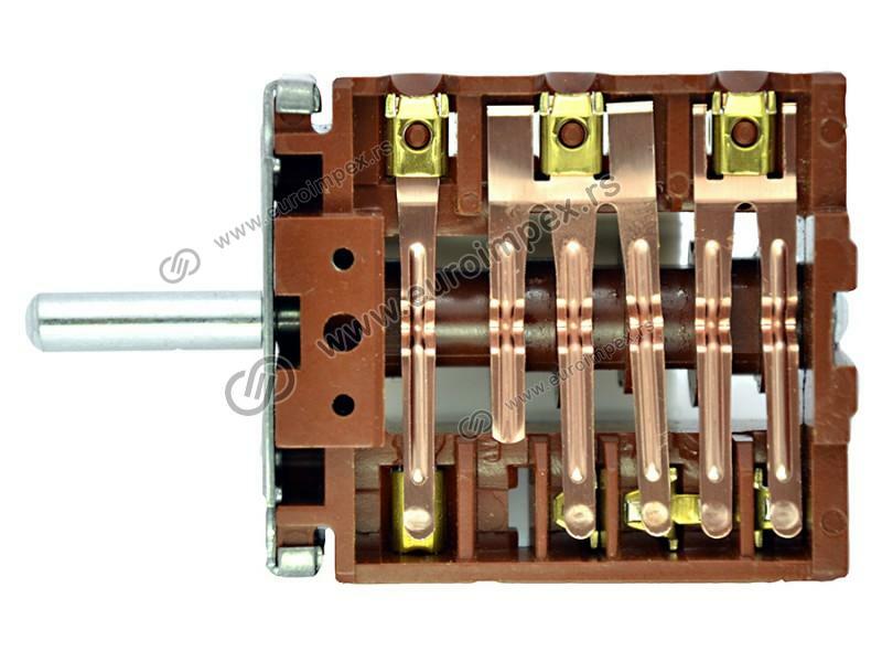 PREKIDAC 3+0 (4 POLOŽAJA) BAKELITNI ZA GREJNU PLOCU 46.24266.500 EGO 270101