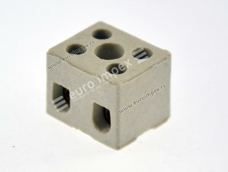 LUSTER KLEMA 4-6mm KERAMIČKA DVOPOLNA