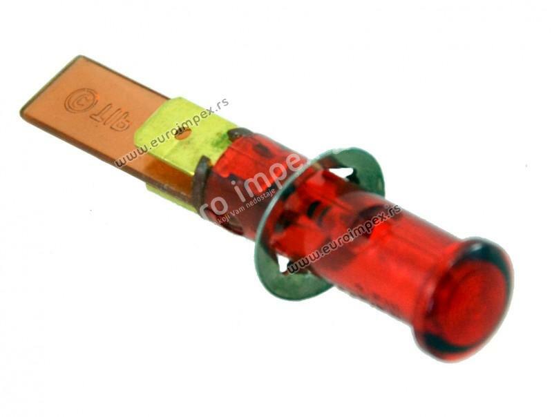 SIGNALNA SIJALICA SA NATICNIM KONTAKTOM fi9mm CRVENA