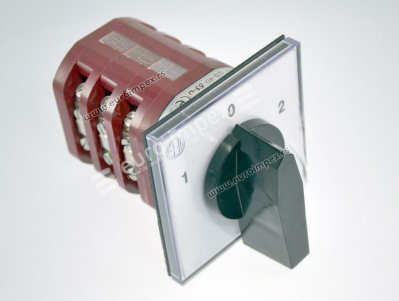 GS 40-53-U GREBENASTI PREKIDAC 1-0-2 TROFAZNI 40A ELID